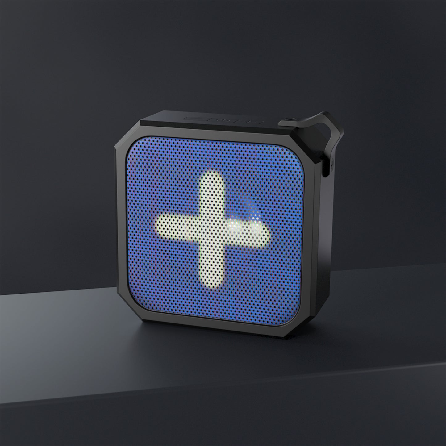 Portable Outdoor Bluetooth Speaker — Rugged Waterproof Speaker with Plus-Icon Grill