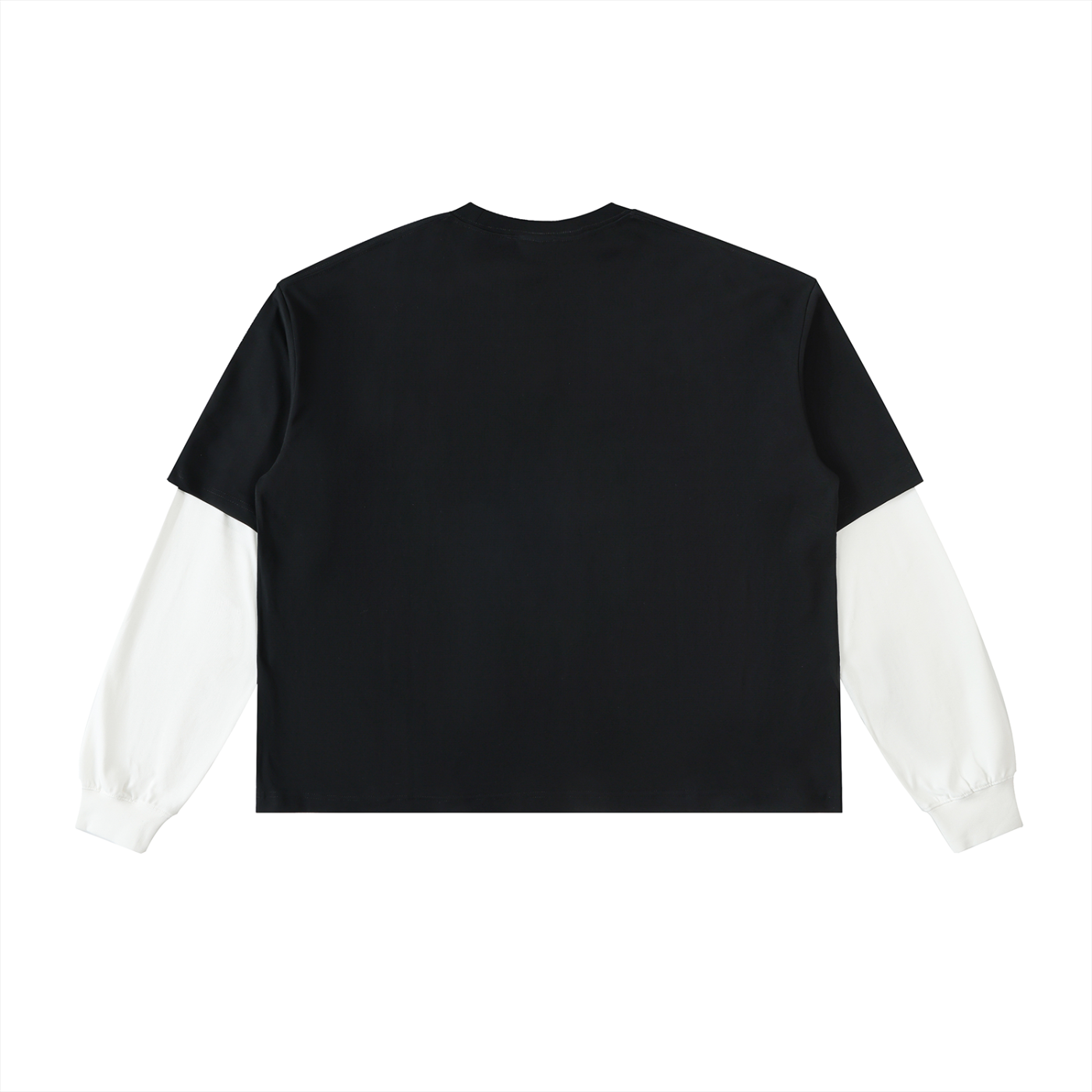 XD Layered Contrast Sleeve Cotton T-Shirt