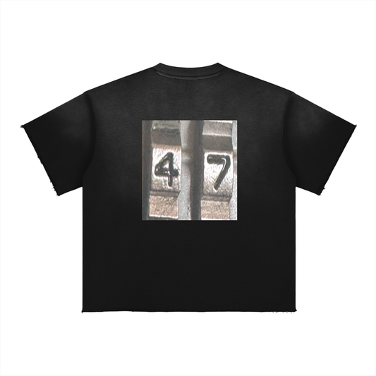 +33 6-17 Sun Fade Raw Edge T-Shirt