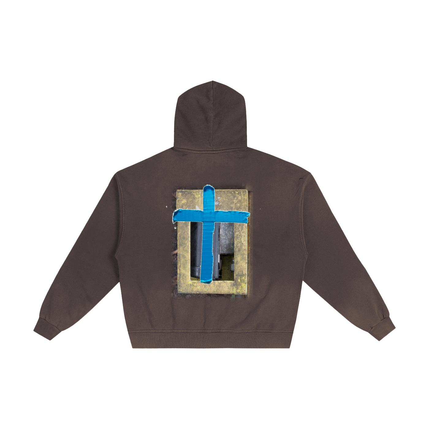 Hand-Frayed Sunfade Zip Hoodie