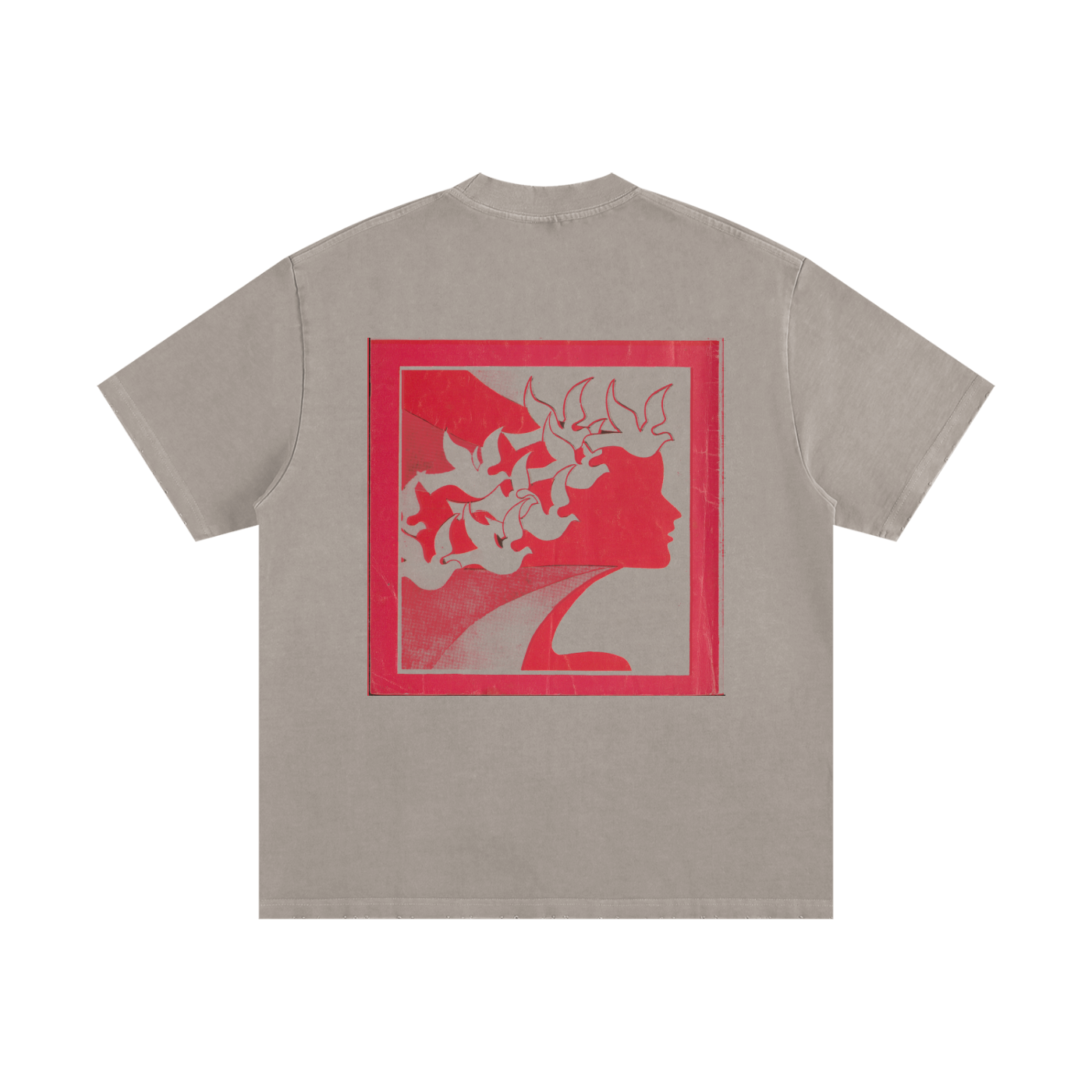 Heavyweight Vintage Washed Frayed T-Shirt