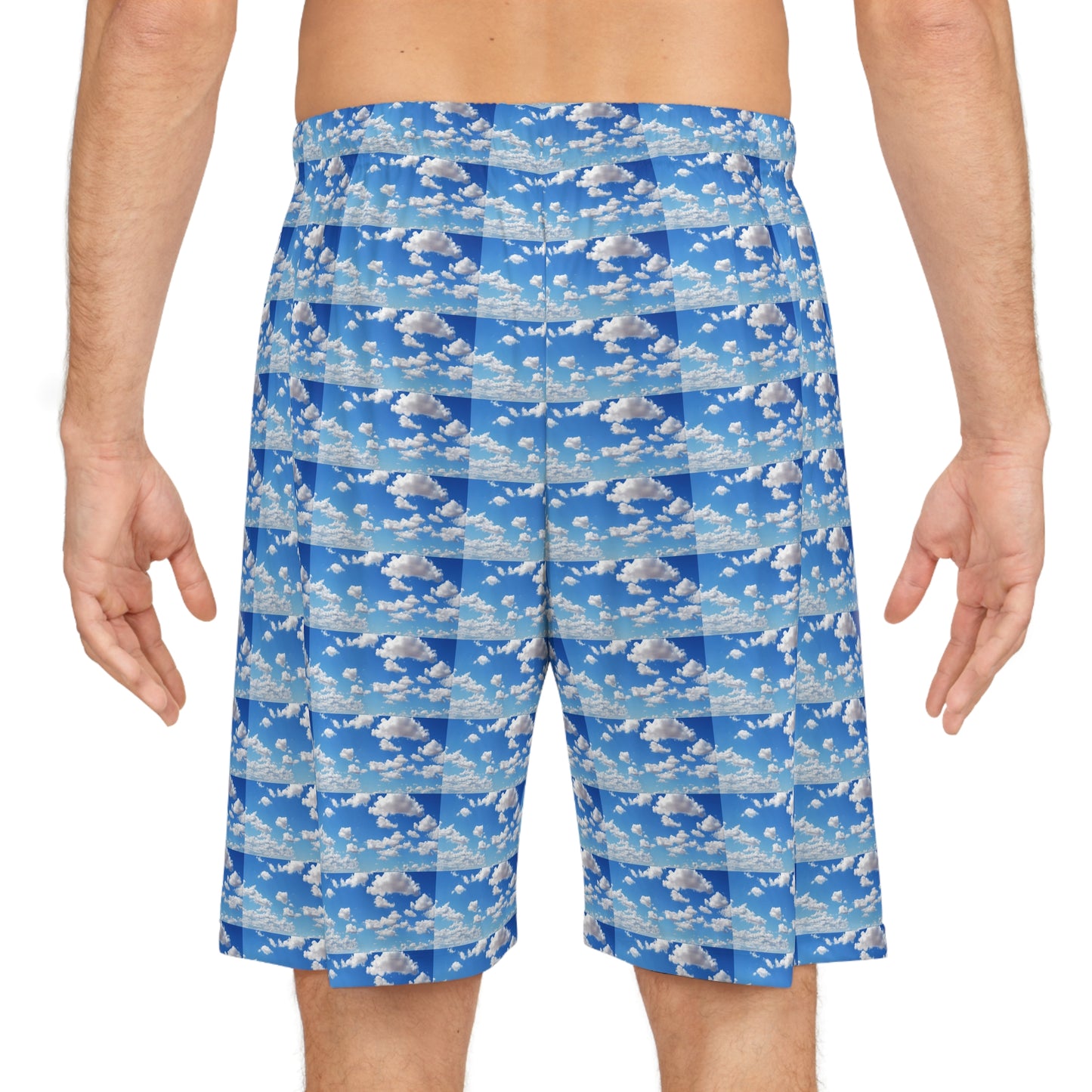Copy of Plaid Aqua Basketball Shorts — Vibrant All-Over-Print Athletic Shorts