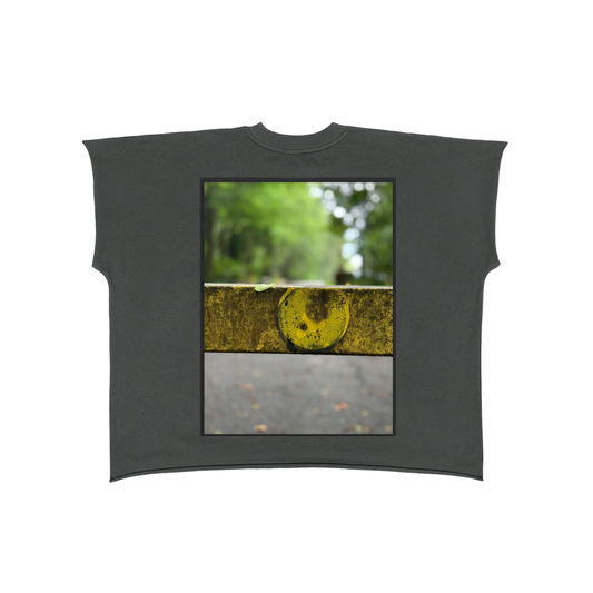 Raw Edge Boxy Non-Shrink T-Shirt