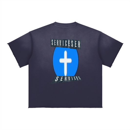 +33 6-17 Sun Fade Raw Edge T-Shirt