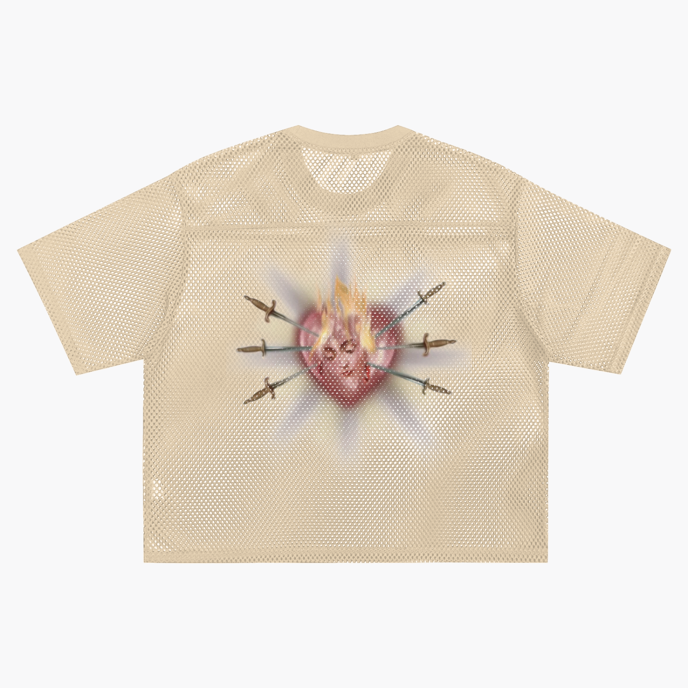 See-through Boxy Net T-Shirt