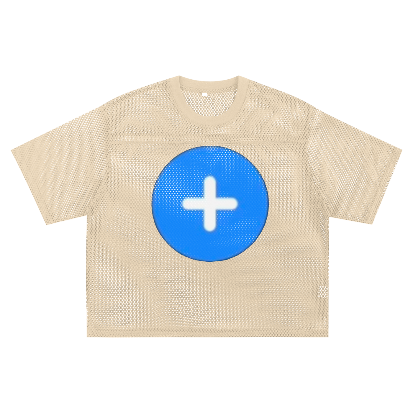 +33 6-17 See-through Boxy Net T-shirt