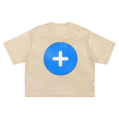 +33 6-17 See-through Boxy Net T-shirt