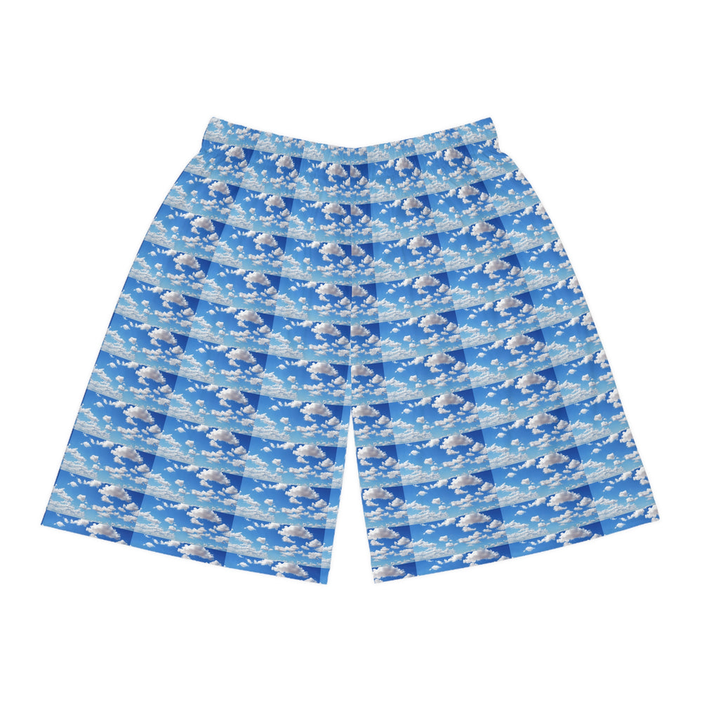 Copy of Plaid Aqua Basketball Shorts — Vibrant All-Over-Print Athletic Shorts