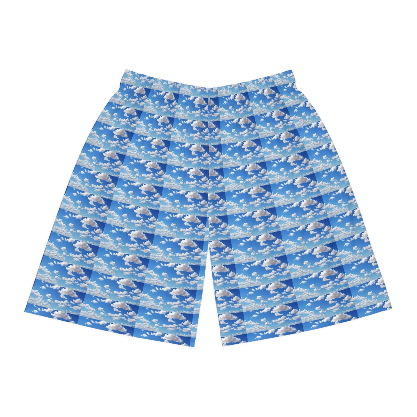 Copy of Plaid Aqua Basketball Shorts — Vibrant All-Over-Print Athletic Shorts