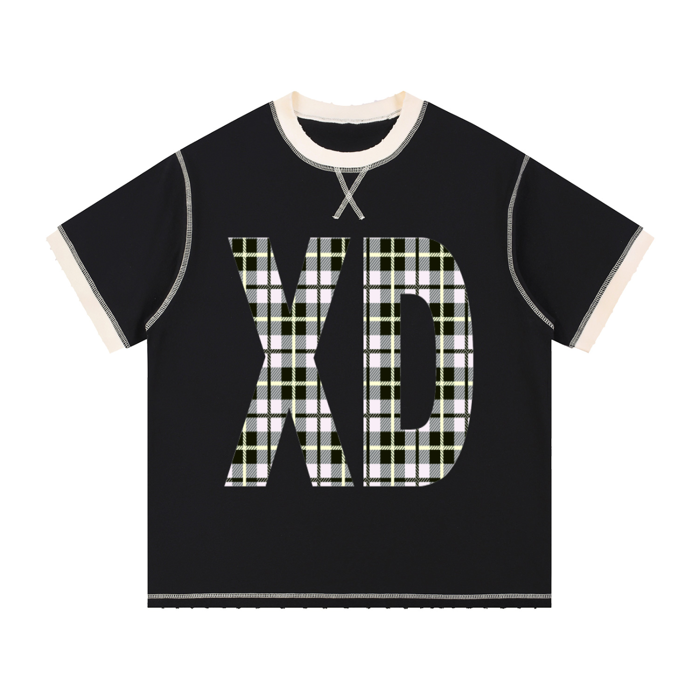 Contrast-Stitched Cotton T-Shirt