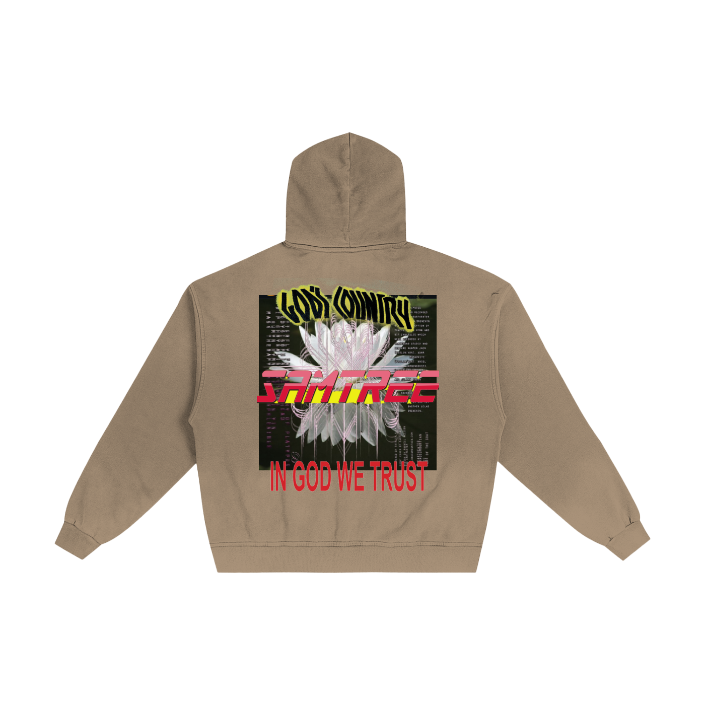 Hand-Frayed Sunfade Zip Hoodie