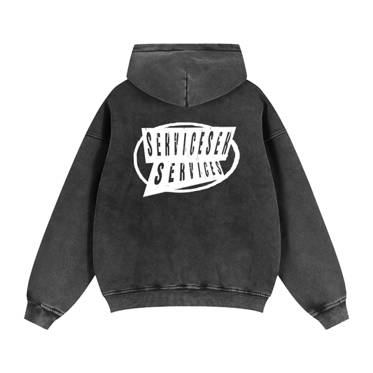 +33 6-17 Zip-Through Boxy Fleece Hoodie