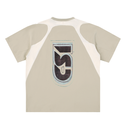 +18 Zontrast Panel Cotton T-Shirt