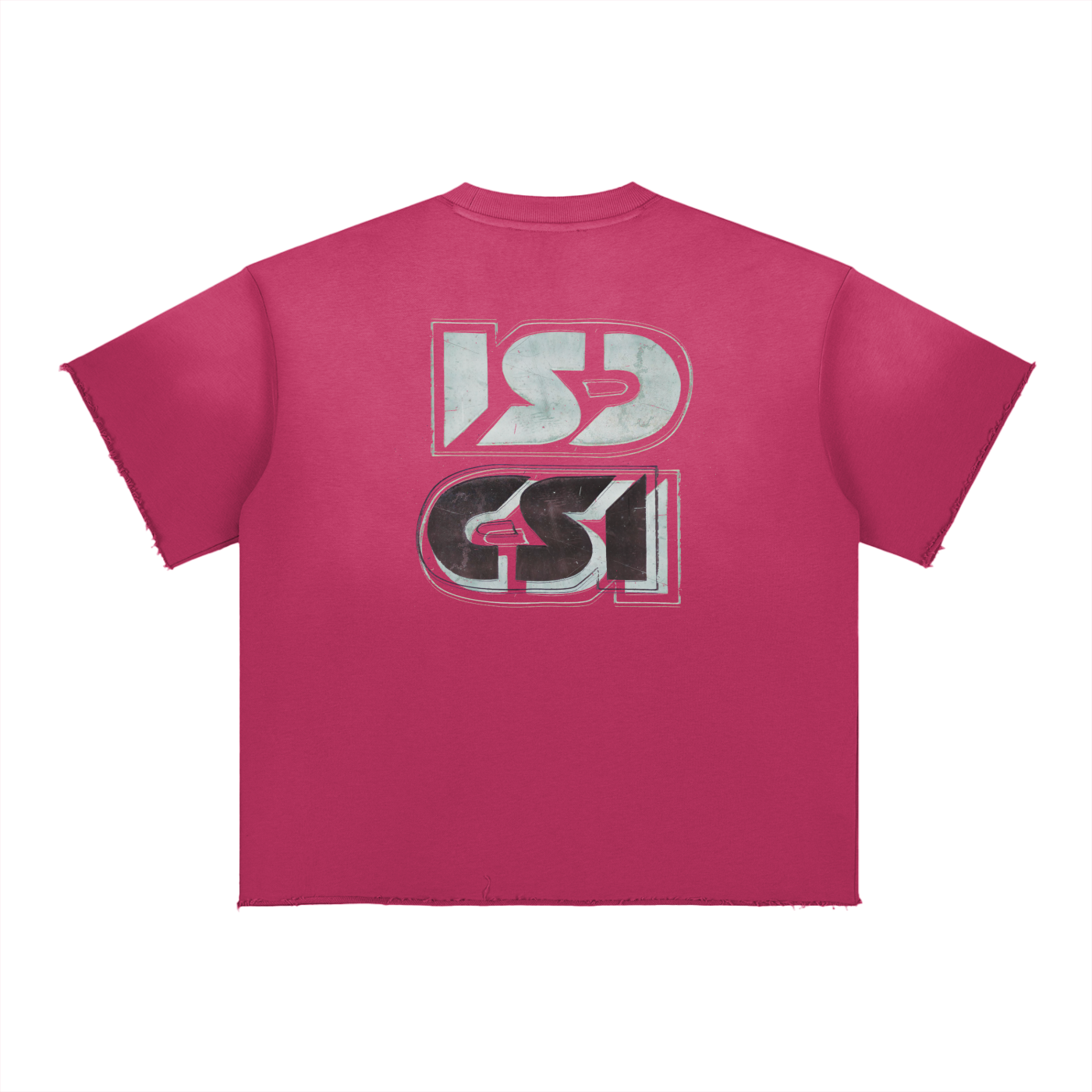 +18 Sun Fade Raw Edge T-Shirt