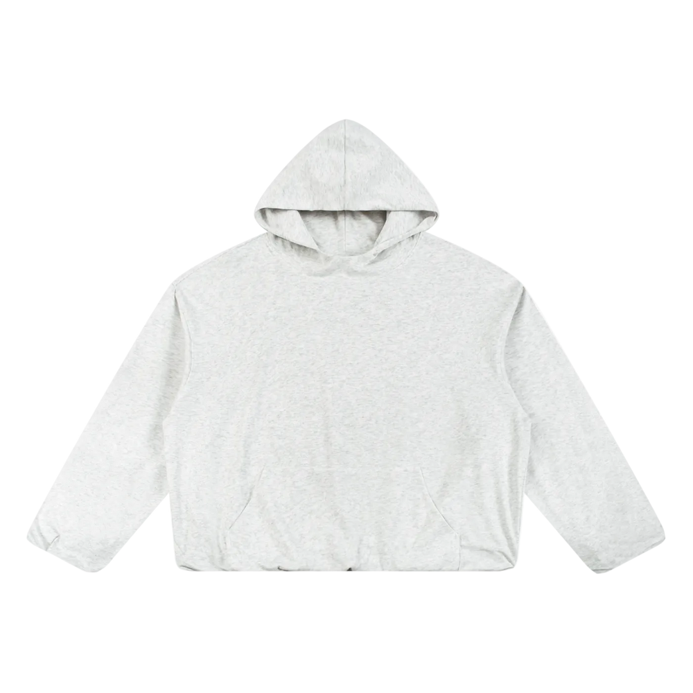 Boxy Gather-Hem Hoodie