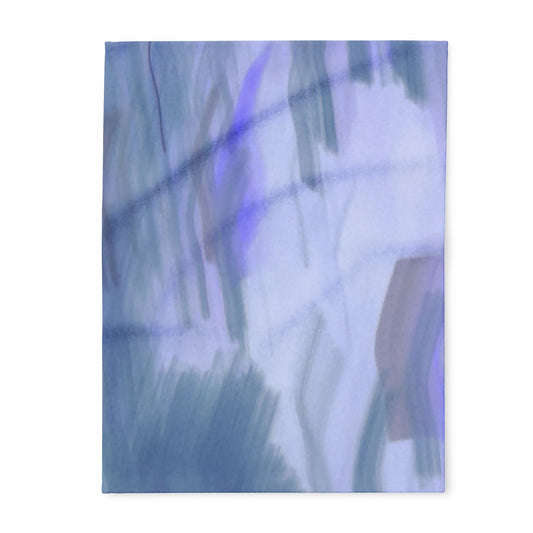 Cozy Arctic Fleece Blanket, Soft Throw Blanket, Abstract Art Gift, Home Decor, Winter Warmth, Perfect for Snuggling