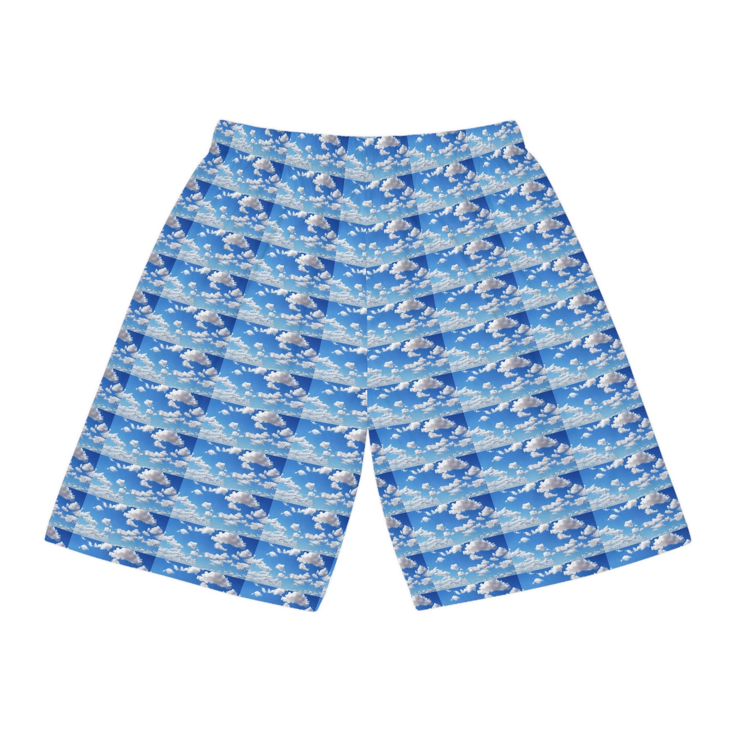 Copy of Plaid Aqua Basketball Shorts — Vibrant All-Over-Print Athletic Shorts
