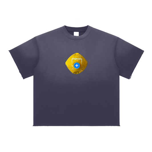 +33 6-17 Sun Fade Raw Edge T-Shirt