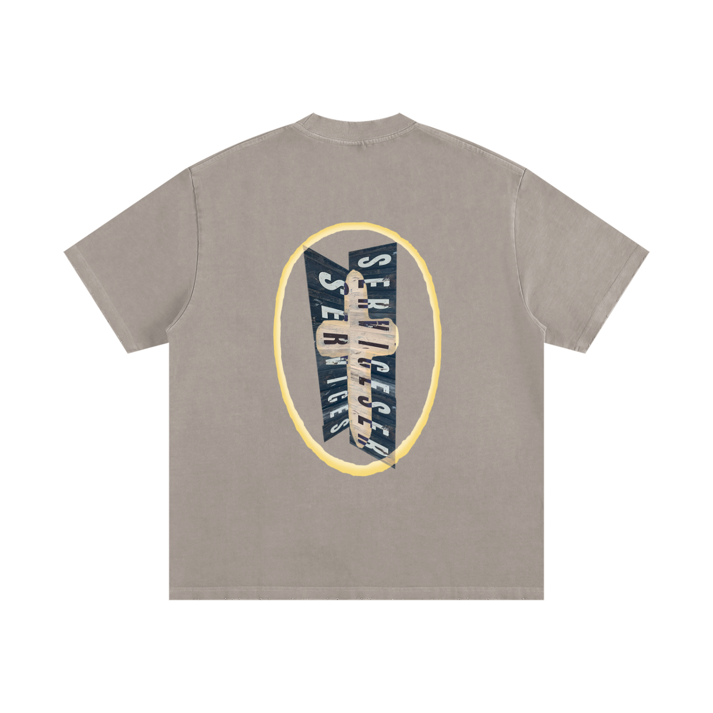 +33 6-17 Heavyweight Vintage Washed Frayed T-Shirt