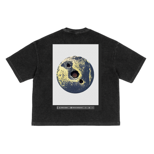 Waffle-Texture Washed Boxy T-Shirt