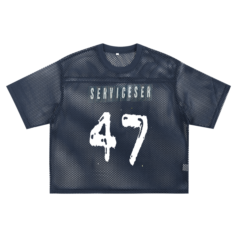 +33 6-17 See-through Boxy Net T-shirt