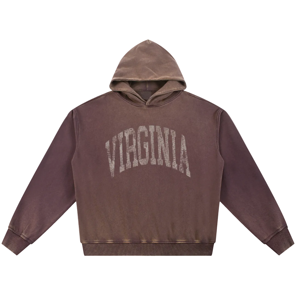 Vintage Washed Gradient Fleece Hoodie (Copy)