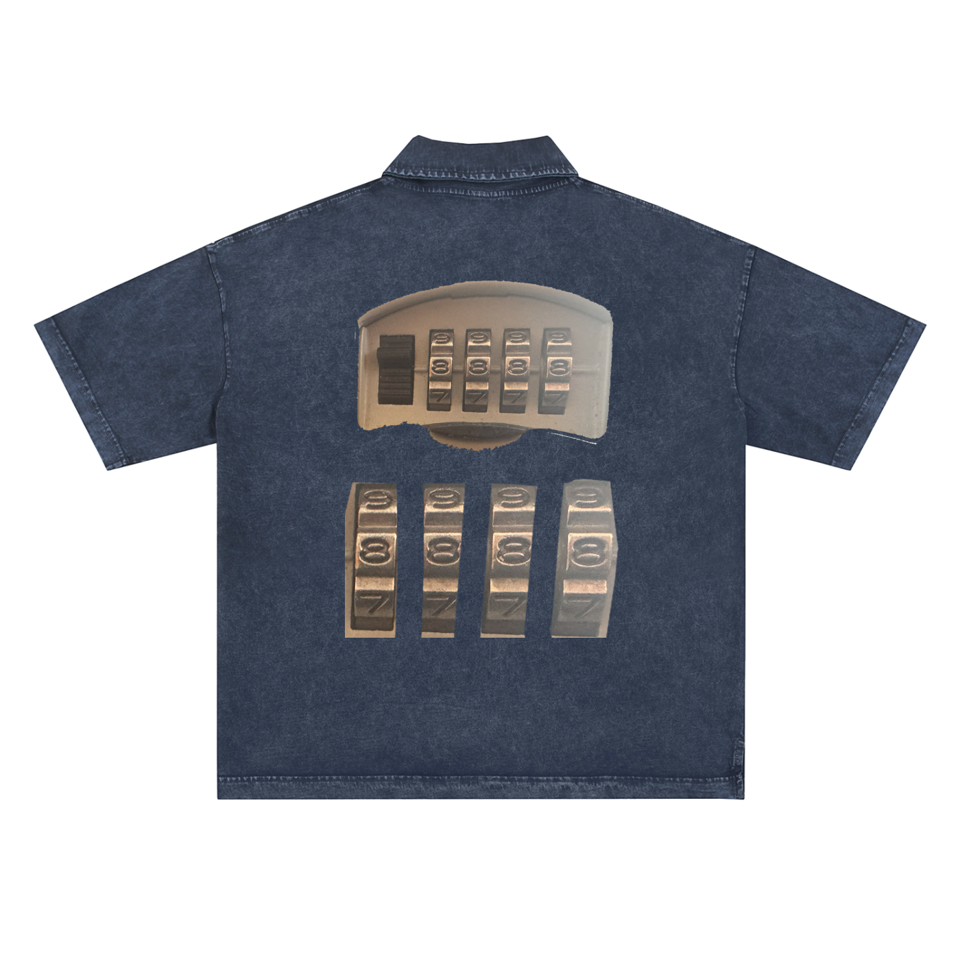 +33 6-17 Heavyweight Snow-Washed Polo T-Shirt