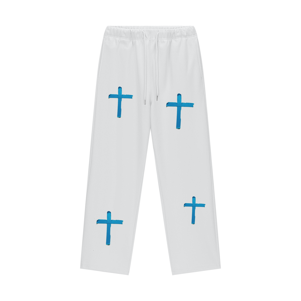 Fleece Lined Straight Leg Pants - 460 GSM