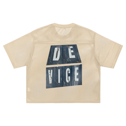 +33 6-17 See-through Boxy Net T-shirt