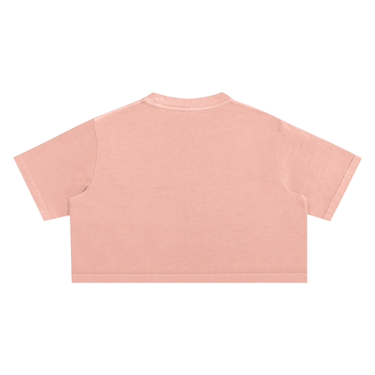 6-15b Snow Washed Crop Top