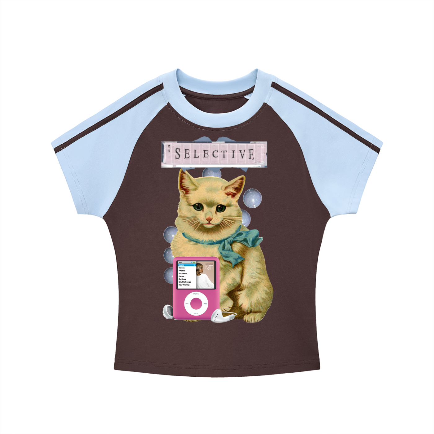 Contrast Stripes Bodycon Raglan  Sleeve T-Shirt