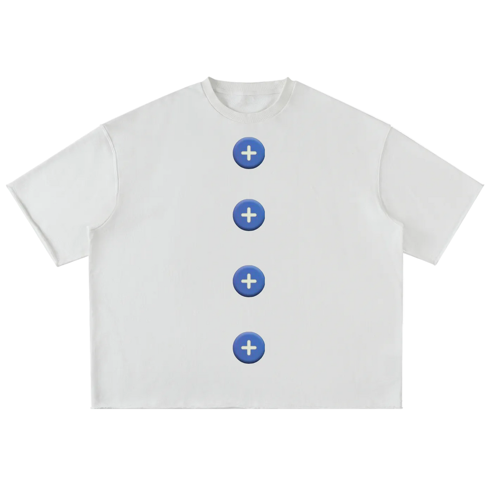 Washed Rolled Hem Half Sleeve T-Shirt