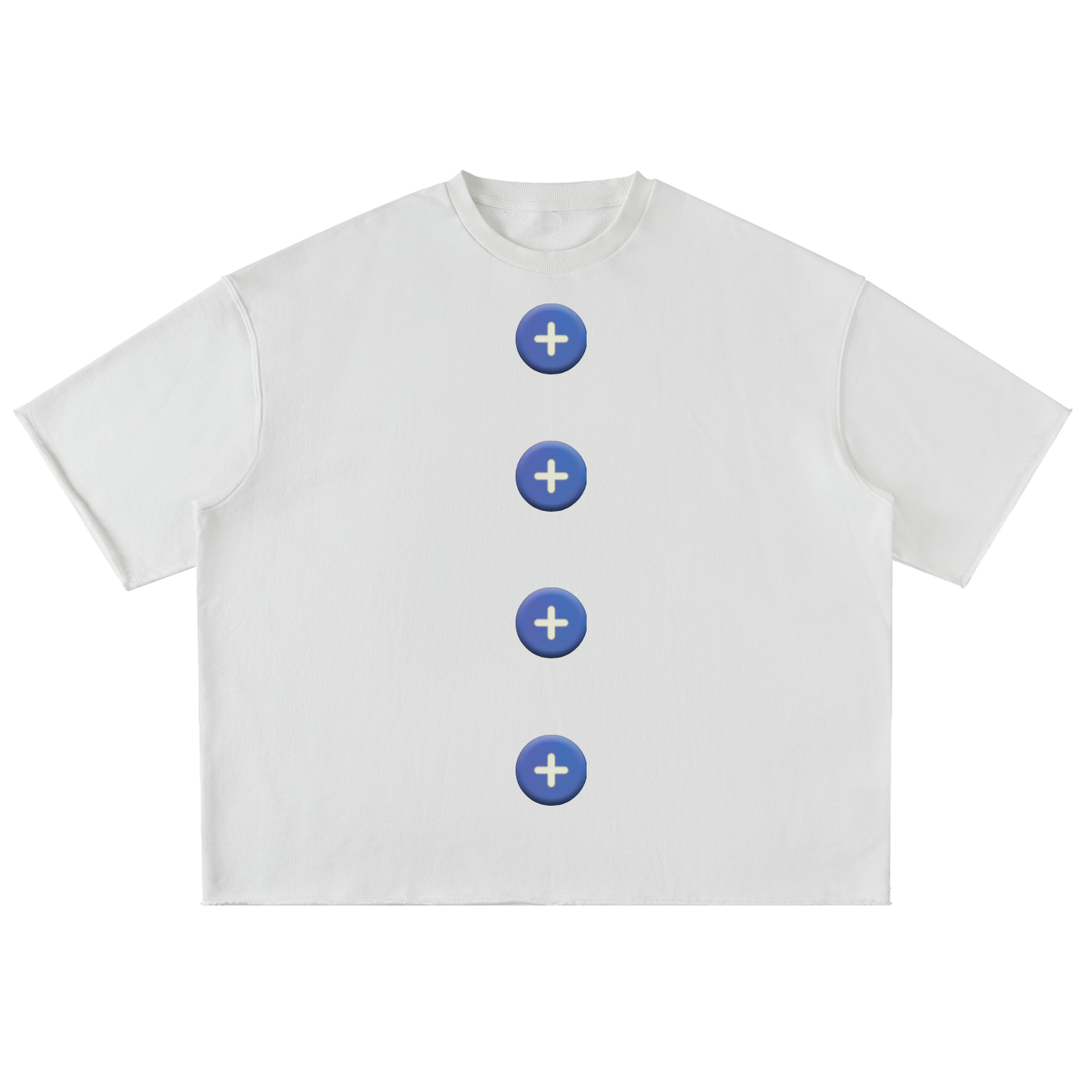 Washed Rolled Hem Half Sleeve T-Shirt