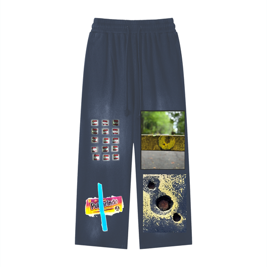 Effortless Athleisure Pure Cotton Handcrafted Monkey Wash Loose fit Sweatpants