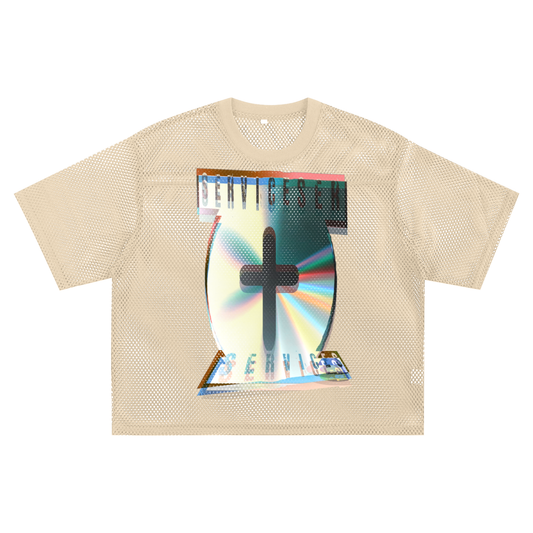 +33 6-17 See-through Boxy Net T-shirt