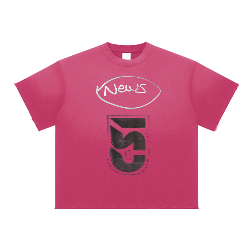 +18 Sun Fade Raw Edge T-Shirt