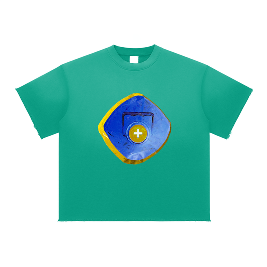 +33 6-17 Sun Fade Raw Edge T-Shirt