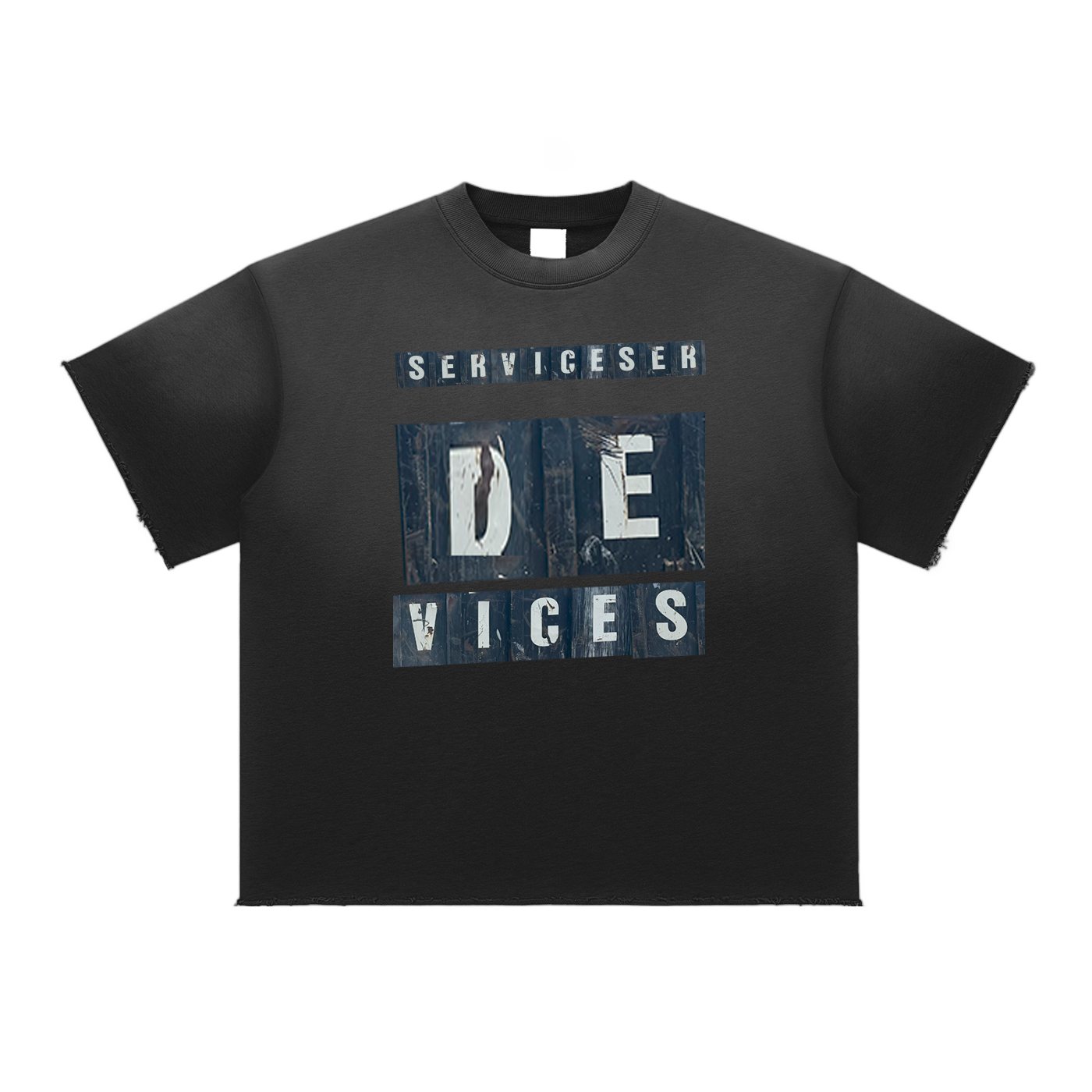 +33 6-17 Sun Fade Raw Edge T-Shirt